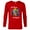 New Red, variant on Marvel Avengers Christmas Holiday Retro Be Merry Be Bright! - Long Sleeve T-Shirt for Men - Customized-White