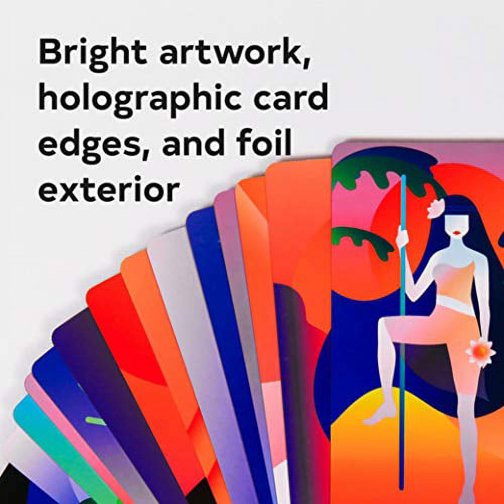 Grace Duong Mystic Mondays Tarot Deck Card Games, Colorful Cards with Holographic Edges, 78 Count