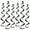 Black, variant on Twirly Whirlys, 4-24" & 2-36", (12/Pkg)