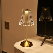 Cordless Table Lamps for Home,Table,Dining Room, Gold Rechargeable Lamps, USB Charge 11.2 Tall LED Brass Portable Outdoor Indoor Table Lamp