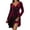 Red, variant on TSADFHJI Maxi Skirts for Women White Women's 2024 V Neck Velvet Dress Pocket Long Sleeve Fall Winter Wrap Tunic Short Party Wedding Guest Dress L Black