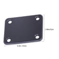 thumbnail image 2 of EeaseCA 2 Sets Guitar Neck Plate with Screws Metal Electric Guitar Neck Plates, 2 of 8