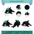 thumbnail image 3 of DolliBu Killer Whale Big Eye 6-inch Doctor Plush Toy - Super Soft Killer Whale Doctor Stuffed Animal with Scrub Cap and Face Mask Outfit - Fluffy Doctor Toy Plush Gift - 6 Inch, 3 of 8