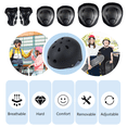 thumbnail image 5 of Tripumer Kids Bike Helmets Protective Pads Set 3-8 Years Old Boys Girls Childrens Adjustable Skateboard Cycling Helmets  Black, 5 of 8