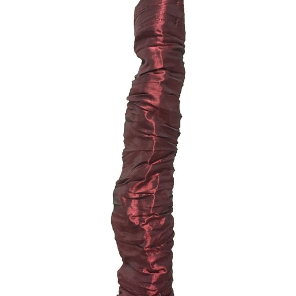 Royal Designs Fabric Cord and Chain cover with Touch Fastener - ideal for covering chandelier chains, wires and cables, Easy to Use, Burgundy