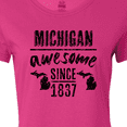 thumbnail image 4 of Inktastic Michigan Awesome Since 1837 Women's T-Shirt, 4 of 5