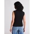 thumbnail image 3 of Sofia by Sofia Vergara Women's Mock Neck Ruched Tank Top, Sizes XS-XXXL, 3 of 5