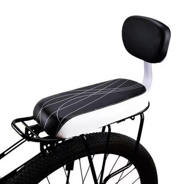 1pc Bicycle Rear Saddle Bike Seat With Back Rest With Handle And Pedals Mountain Bike Electric Bike Child Seat Refit Accessories