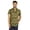 Olive Green, variant on Inkmeso Casual Button Down Printed Shirts For Mens Short Sleeve Regular Fit Beach Shirt
