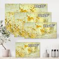 thumbnail image 4 of Designart ' Abstract Yellow Flower Grunge Art ' Modern Canvas Wall Art Print, 4 of 4