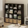 thumbnail image 4 of Pemberly Row Open Back Decorative Cube Storage Organizer in 16-Cube Dark Oak, 4 of 6