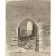 thumbnail image 2 of Samuel Davis 15x18 Black Ornate Wood Framed Double Matted Museum Art Print Titled - An Arched Entrance into a Ruined Building, 2 of 5