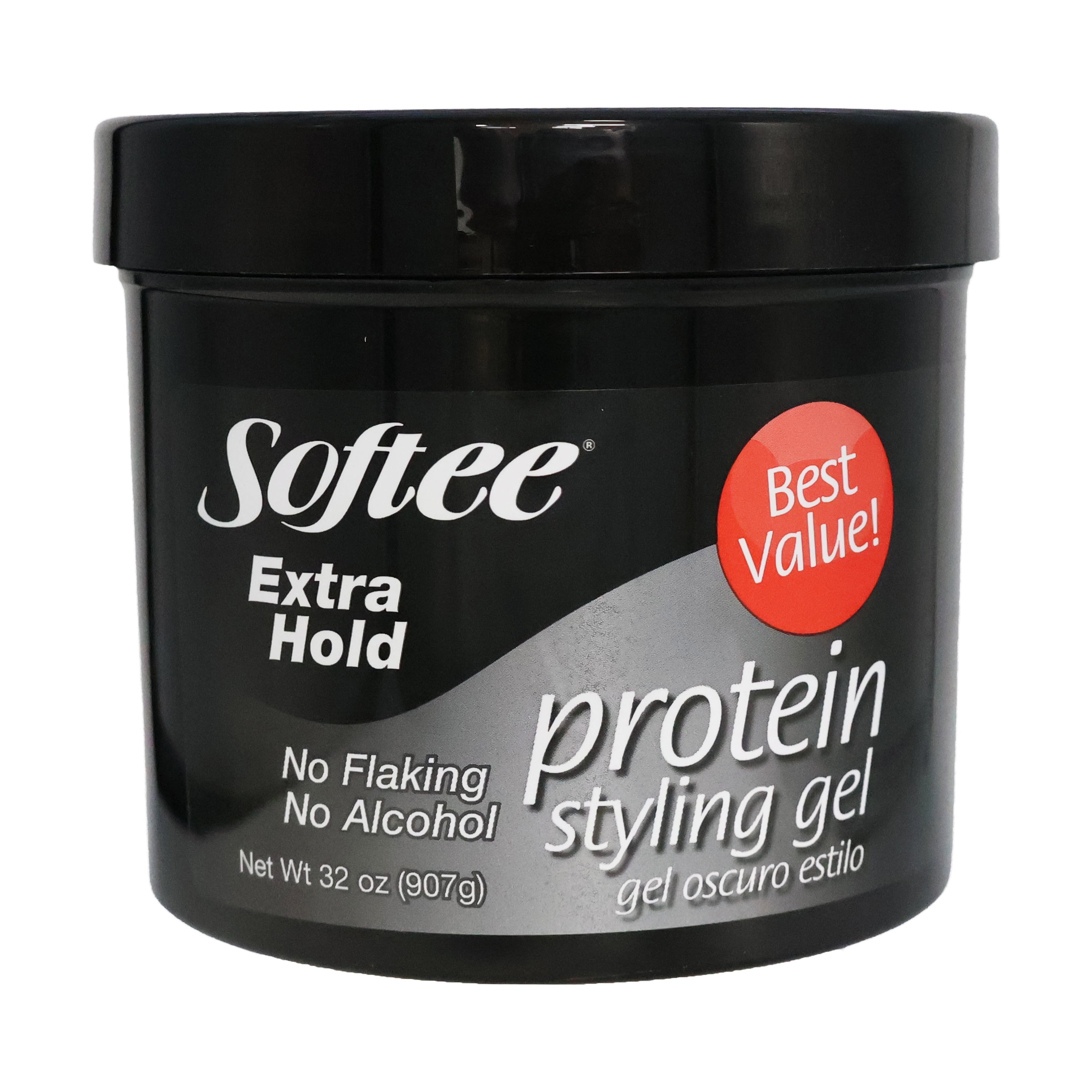 Softee, Hair Gel Styling Xtra Hld, 8 OZ Alcohol Free Hair Gel