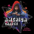 thumbnail image 2 of Women's Marvel Doctor Strange in the Multiverse of Madness America Chavez Paint Splatter  Graphic Tee Black Small, 2 of 4