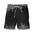 thumbnail image 7 of Summer Savings! Stamzod Mens Beach Shorts Fashion Graphic Causal Shorts Flame Digital Print Surfing Shorts Lightweight Oversize Sporting Shorts, 7 of 7