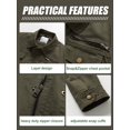 thumbnail image 5 of Chrisuno Mens Military Style Cotton Lightweight Jackets For Fall And Winter Work Clothing S Army Green, 5 of 5