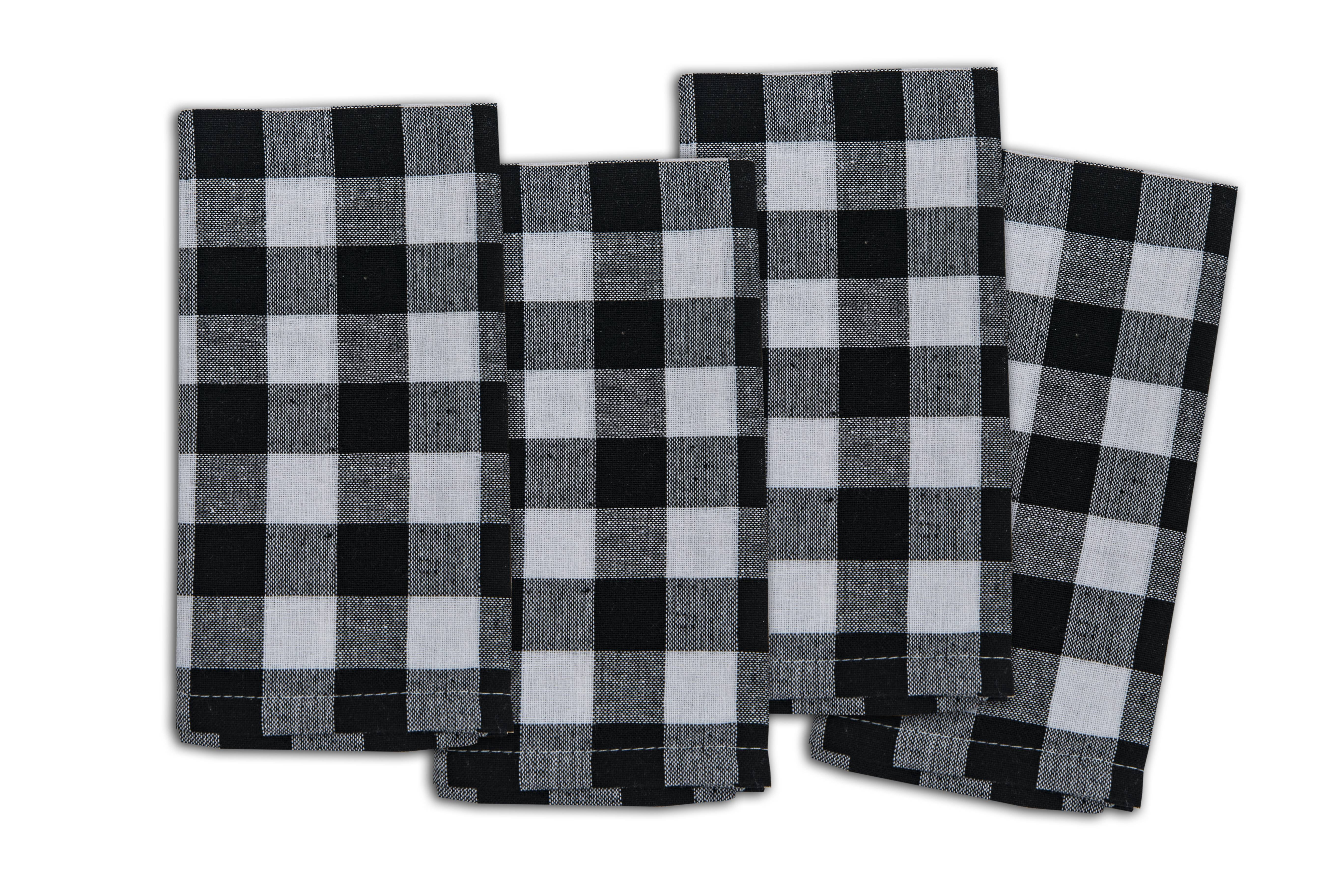 Buffalo Check Black 100% Cotton Napkin (Set of 4)