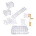 thumbnail image 3 of Bobina de hilo de plástico de 100 pieza con bobinadora de caja orgazadora de , para , juego de almacenamiento de costura DIY Macarena Bobbin Winder para coser, 3 of 8