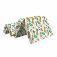 thumbnail image 2 of Knitting Foldable Mattress, Yarn Balls Crochet Needle, 74.8" x 35.4", Pale Coffee Turquoise, by Ambesonne, 2 of 6