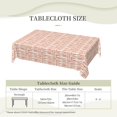 thumbnail image 2 of Rectangle Tablecloth with Wave Lace 60x84 Inch, Farmhouse Broken Stripes Tablecloth Rectangle Waterproof Tablecloth Holiday Tablecloth for Dining, Parties, Camping, 2 of 8