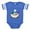 Royal Blue, variant on CafePress - Pho - Cute Infant Baby Football Bodysuit