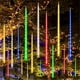 thumbnail image 5 of Guirnalda de luces LED para exteriores, 8 tubos, decoración navideña, lluvia de meteoritos, enchufe de EE. UU. y UE, 5 of 5