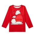 thumbnail image 3 of URMAGIC Matching Family Sleepwear Sets Christmas Pajamas with Cute Bear and Plaid Printed Long Sleeve Tee and Bottom Loungewear, 3 of 10