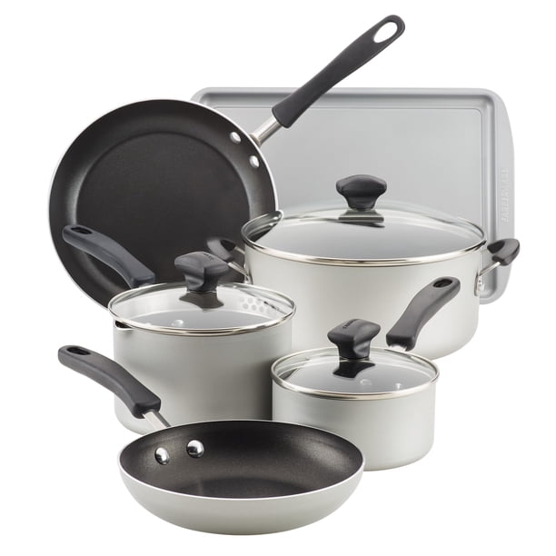 Juego de utensilios de cocina Farberware Cookstart DiamondMax 15 piezas plateado