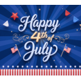 thumbnail image 4 of Patriotic Design Happy 4th of July Banner Decorative Pattern Stars and Stripes Celebration Flag for Independence Day Party Outdoor Event Home Decor, 4 of 8