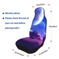 thumbnail image 4 of Sikiie Dreamy Colorful Starry Sky Car Seat Protector 2 Pack Car Seat Cushion Mat, Car Seat Covers for SUV, Truck, Van, 4 of 7