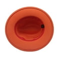 thumbnail image 5 of MESSUEN Fedora Hats for Women Wide Brim Hats for Women Sun Hats for Women Hat Classic Wide Belt Floppy Wool Womens Hat Panama Buckle Caps Fedora Hats for Men Floppy Hat Orange One Size, 5 of 6