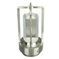 thumbnail image 4 of Cordless Table Lamp 3 Colors Stepless Dimming LED Table Lamp Rechargeable Touch Lamp Bedside Nightstand Lamp Silver, 4 of 12