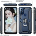 thumbnail image 5 of LeYi for Motorola G Play 2024 Case, Case for Moto G Play 2024 with 2 Pcs Screen Protector, [Military-Grade] Protective Case with Magnetic Ring Kickstand for Motorola Moto G Play 2024, Blue, 5 of 7