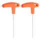thumbnail image 1 of Uxcell 2pcs Llave Hexagonal en T con Mango 2.5mm Métrico CR-V Llaves Hexagonales Internas Herramienta de Reparación, Naranja, 1 of 6