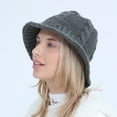 thumbnail image 6 of Straw Bucket Hat for Women - Y2K Style Beach Hat Packable Summer Women's Autumn And Winter Woolen Pot Hat Fashion And Cute Knitted Warm And Cold Fisherman Hat, 6 of 9