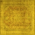 thumbnail image 1 of Ahgly Company Indoor Square Persian Yellow Traditional Area Rugs, 3' Square, 1 of 4