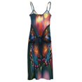 thumbnail image 5 of Vibe Blooming Tulips Sleeveless Dress for Women Clothing Female Women's Summer Skirt, 5 of 7