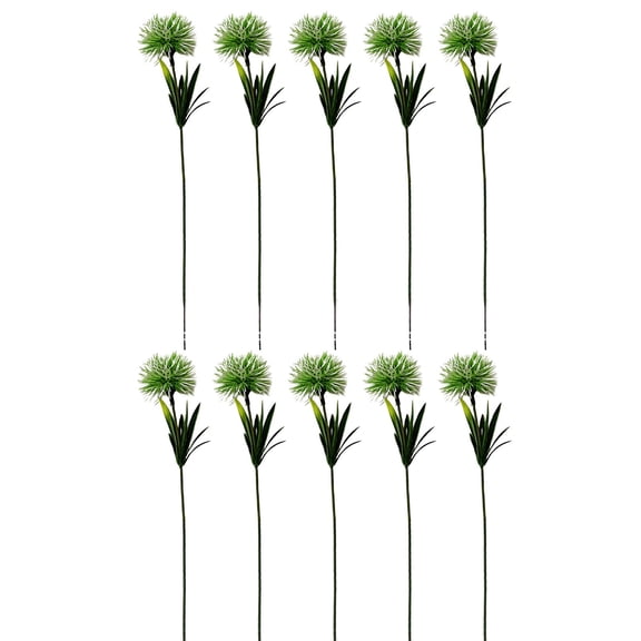 TINGXIN 10 Bundles Artificial Dandelion Plants Bouquet Green for Wedding Home Hotel Decor - Dandelion Plants, Artificial Dandelion Bunch