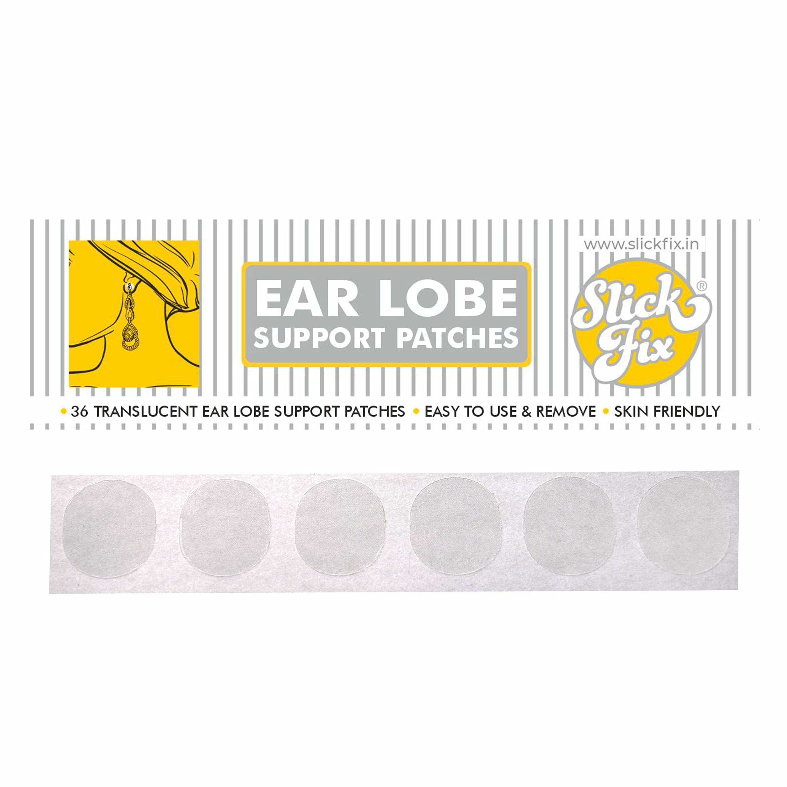Slickfix Ear Lobe Tape (Trial Pack 18) Invisible Ear Lobe Support