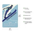 thumbnail image 2 of Vail Colorado USA - 1989 Alpine World Ski Championships - Ski Jump - Vintage Travel Poster by Leonid Tutrumov c.1989 - 8 x 12 inch Vintage Metal Tin Sign, 2 of 4