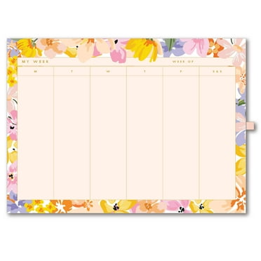 2 Pack Floral Note Pads - 500 Sheets Flower Design To-Do Lists & Memo Pads