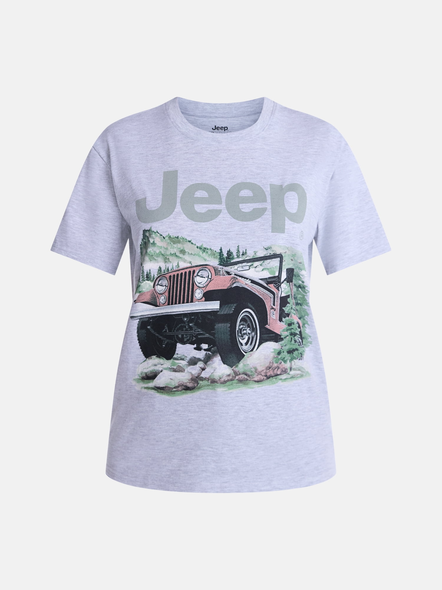 Jeep Women's Graphic Tee with Short Sleeves, Sizes XXS-XXL