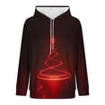 thumbnail image 6 of Hoodies for Women Christmas Pullover Sweatshirts Casual Long Sleeve Drawstring Hooded Tops with Pocket Holiday Cozy Fall Tunic Top, 6 of 6