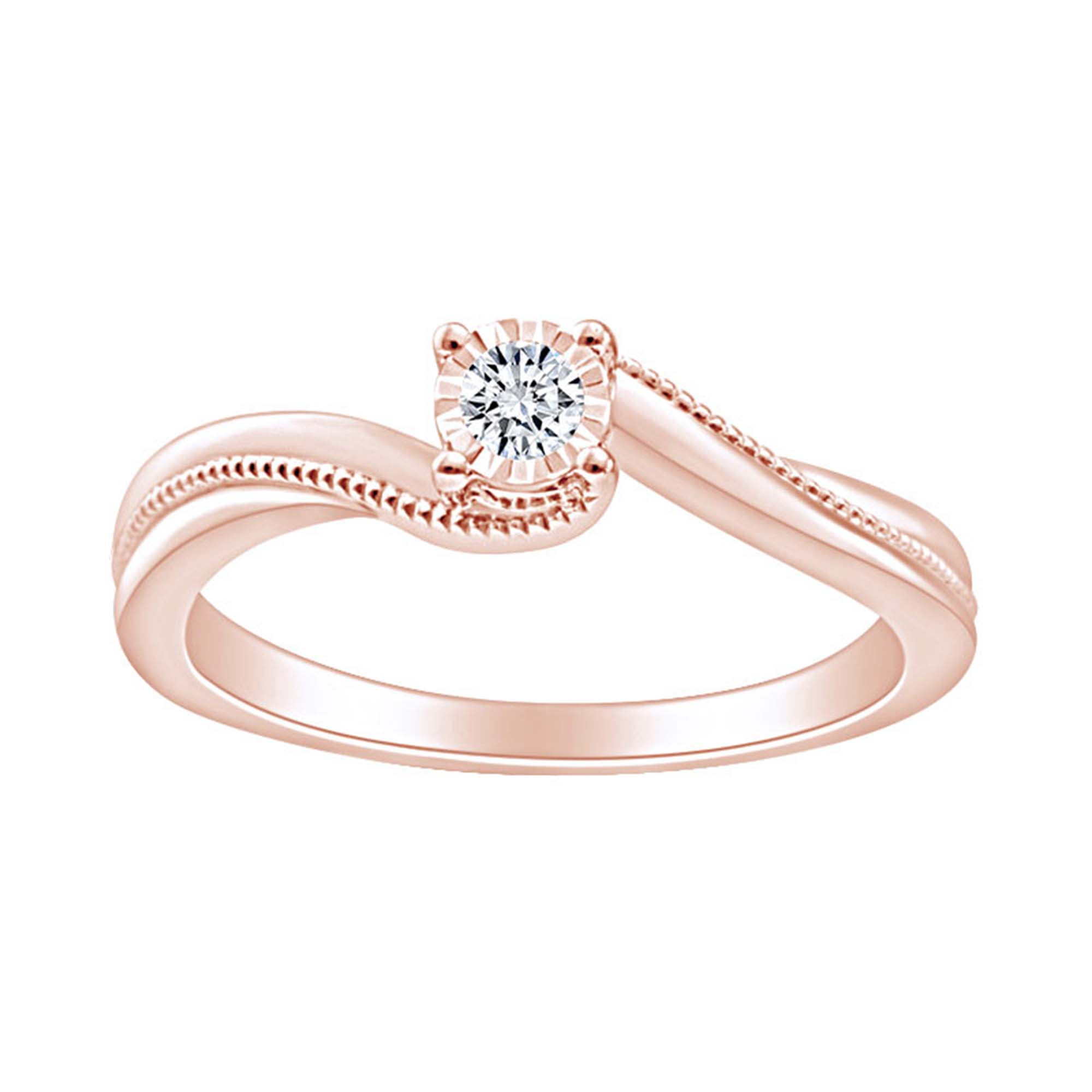 For Daddy Gift 1//10 Cttw Round Cut Real Diamond DAD Ring 14K Gold Over Sterling Silver