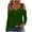 Olive Green, variant on WREESH Womens Fashion T-Shirts Off The Shoulder Top Solid Color Pullover Regular Fit Cold Shoulder Tops Long Sleeve Tops Casual Off Shoulder Pullover Top Top/Shirt Olive Green