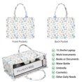thumbnail image 2 of Large Capacity Tote Bag,Princess Pattern Handbag Fashion Luxury Tote Bag,15.7"x13"x 5.1" Inches,Laptop Compatible, 2 of 6