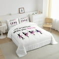 thumbnail image 3 of jejeloiu Ballet Dance King Size Comforter Sets,Ballerina Bedding Comforter Set,Colorful Splatter Ink Bedding Set For Children,Luxury Bedroom Decor Reversible,3pcs, 3 of 8