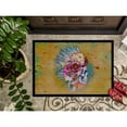 thumbnail image 3 of Day of the Dead Flowers Skull  Doormat 18x27, 3 of 4