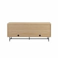 thumbnail image 4 of Pemberly Row 69" Scandinavian 4 Door Wood Sideboard - Oak / Black, 4 of 10