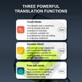 thumbnail image 4 of Smart Voice Translator Earbuds, Bluetooths OnlineInstant Language Translator Earphone Support 144 Languages, Stereo WirelessHeadset For Business Travel Learning, 4 of 8